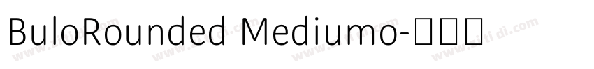 BuloRounded Mediumo字体转换